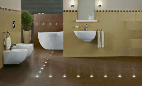 Creative LED Bathroom  tile  ideas  LED tiles  technology