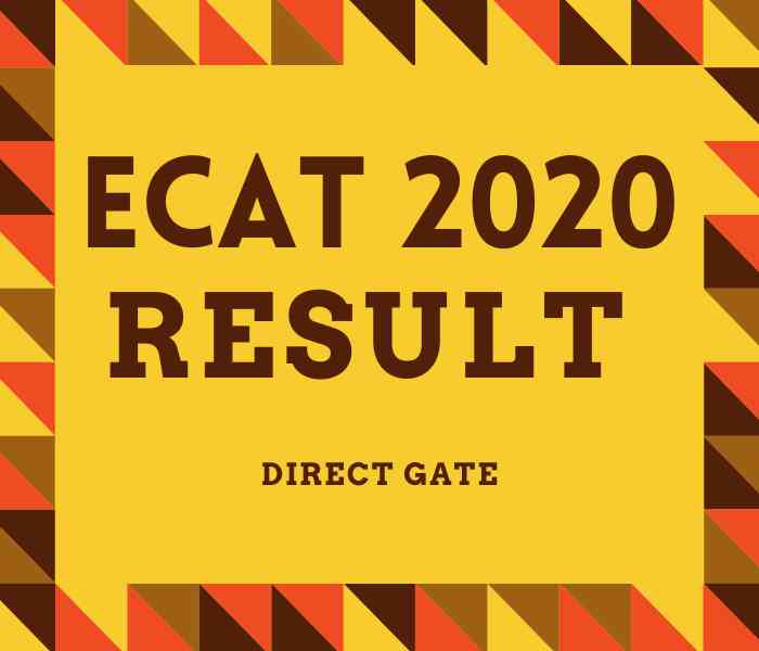 ECAT 2020 Result Direct Gate