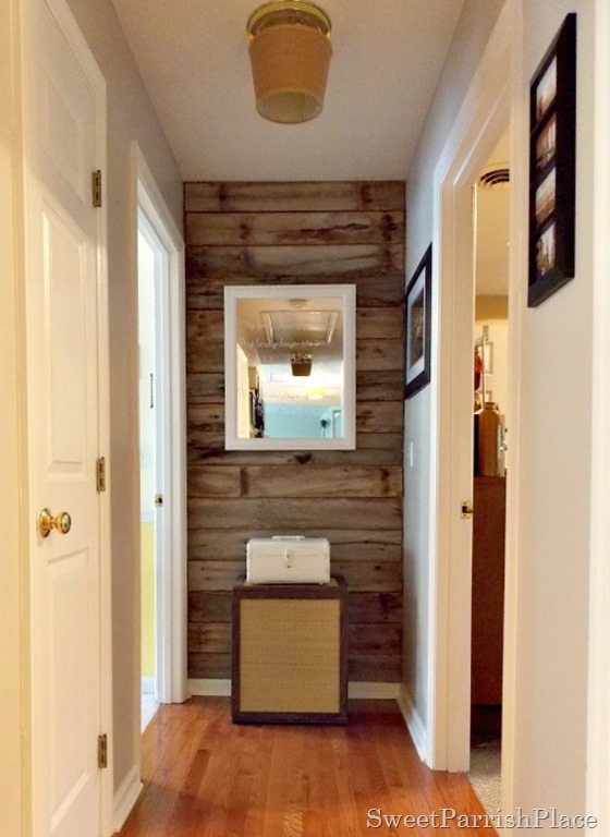 DIY Rustic Wood Wall- For Free!