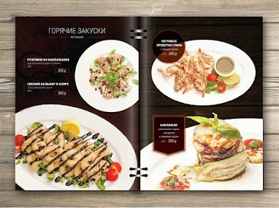 Hình ảnh món ăn trong menu nhà hàng
