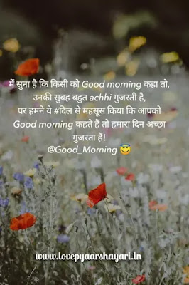 Good morning shayari in Hindi