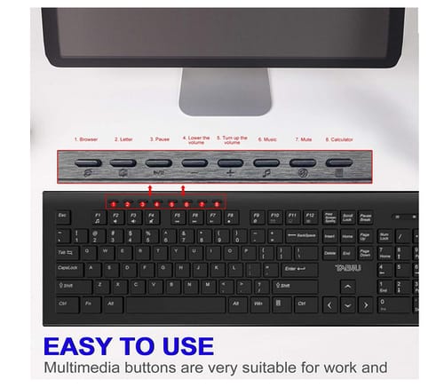 TNBIU CS-8800G Ergonomic Wireless Computer Keyboard