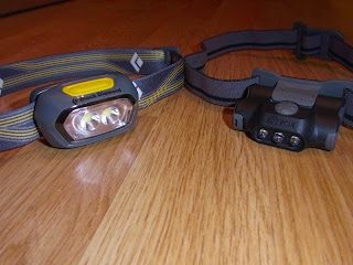 Black Diamond Gizmo and Nextorch Eco Star headtorches