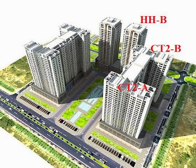 mặt bằng tổng thể CT2B Tân Tây Đô