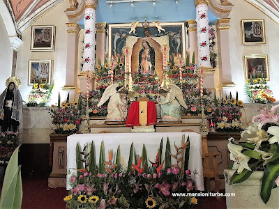 Altar dela Capilla de la Virgen de Guadalupe en Tzintzuntzan