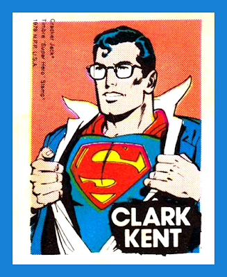 1979 Cracker Jack Timbre Super Hero Stamps - Clark Kent