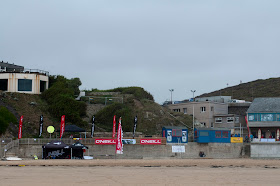 ETL pro longboard competition at Watergate Bay Cornwall