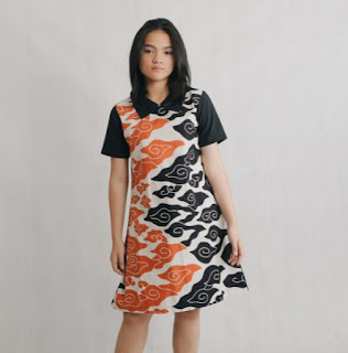 model dress batik modern trendy