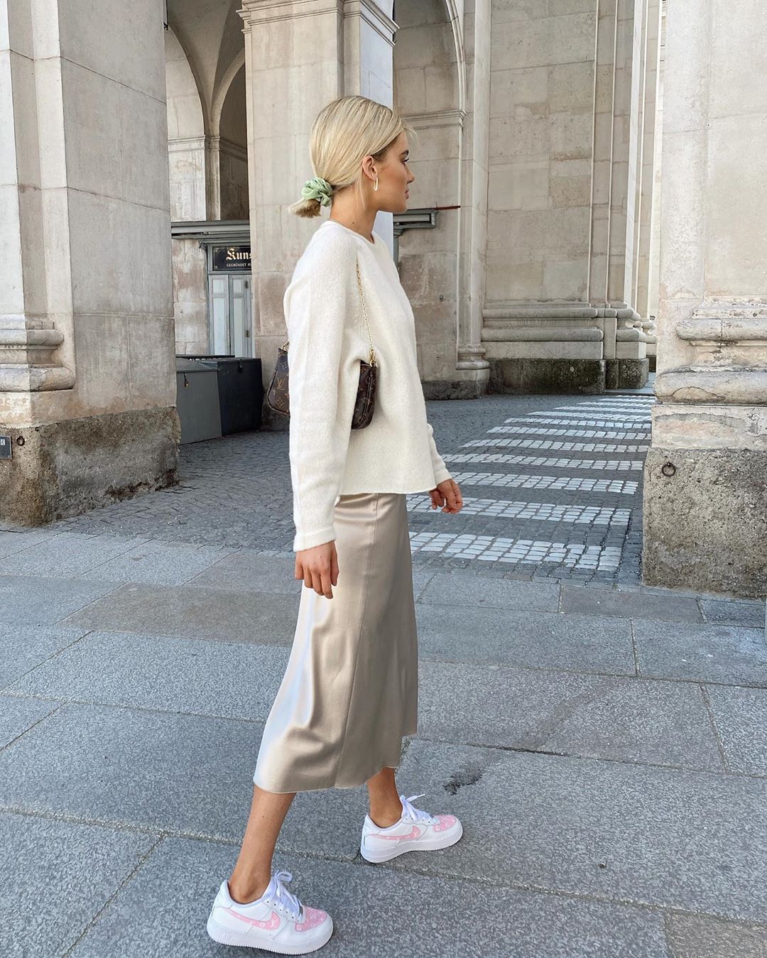 A Low-Key Way to Style a Slip Skirt