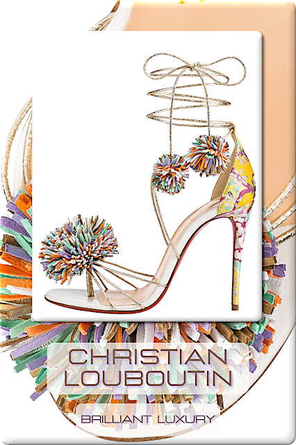 ♦Christian Louboutin Color Block Heels #christianlouboutin #shoes #colorful #brilliantluxury