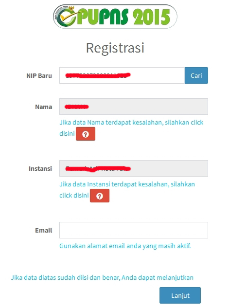 Alur Registrasi ePUPNS ~ EXCATION