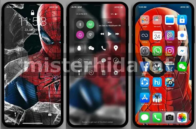 Download Tema Iphone iOS Pro Untuk Xiaomi MIUI 10 Tanpa Root