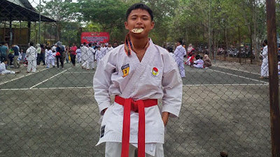 Keren! Harumkan nama SMP Negeri 1 Kebun Tebu, Fahri Akbar Pratama Raih 2 Medali Emas di kejuaraan Karate Shokaido Cup 2023