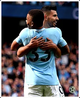 Sergio Aguero Gabriel Jesus Manchester City