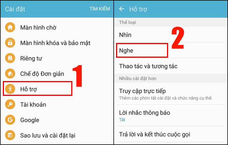 Vào Cài đặt