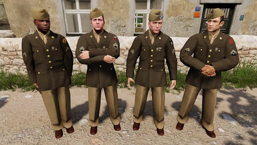 米陸軍の礼装を追加するArma3用US WWII Class A Dress Uniform MOD