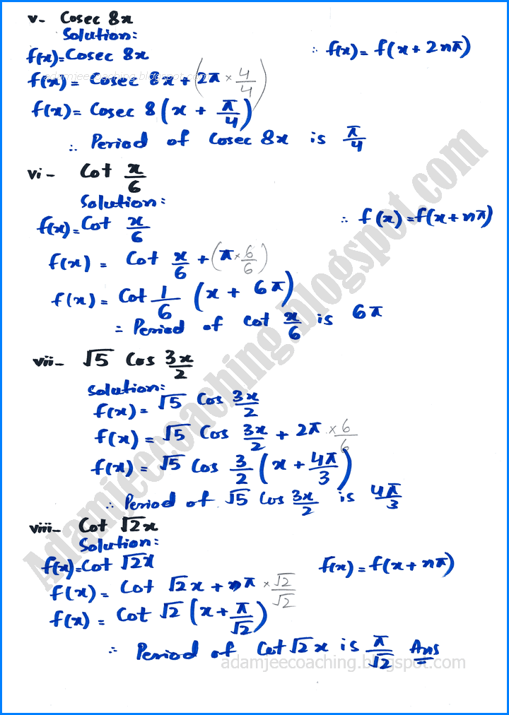 graphs-of-trigonometric-and-inverse-trigonometric-functions-exercise-12-1-mathematics-11th