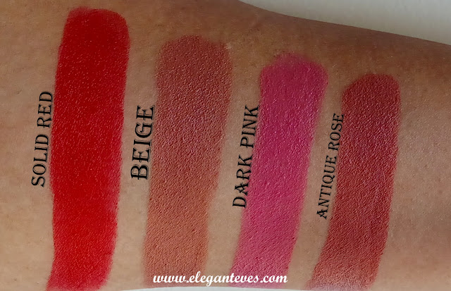 Review of Miss Claire Long Lasting Matte Lipsticks