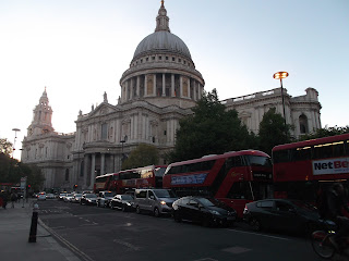 Street level view of St. Paul's Cathedral