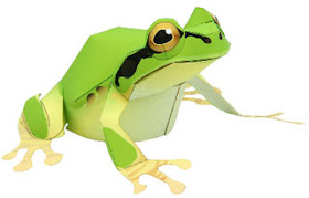 Tree Frog Papercraft