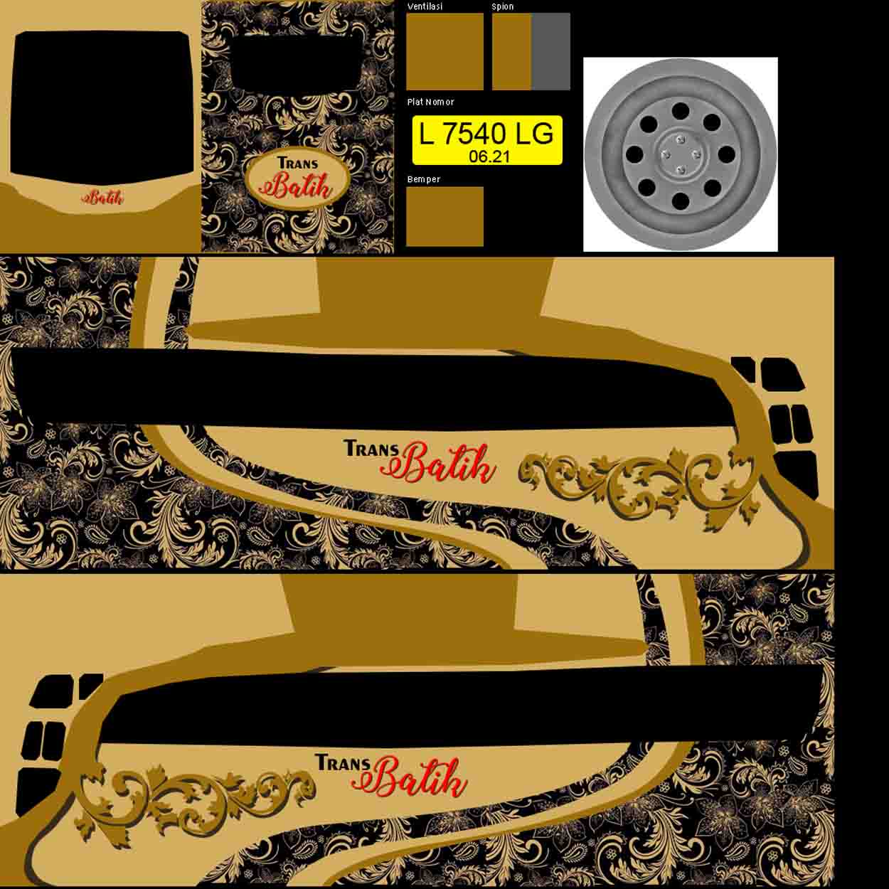 livery bus trans batik