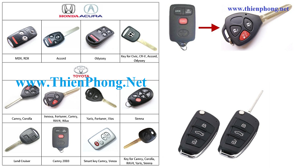 chia khoa innova, remote oto, chia khoa oto lien chia, chia khoa toyota, do choi oto hcm, 