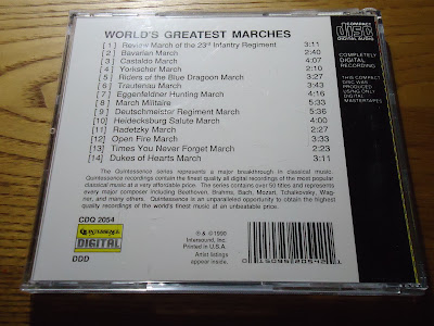 【ディズニーのCD】TDSアメリカンウォーターフロントBGM　「WORLD'S GREATEST MARCHES」Vienna Military Band
