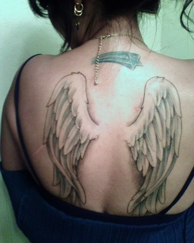 Tattoos on Labels Angel Tattoos Angel Wing Tattoos For Girls Small