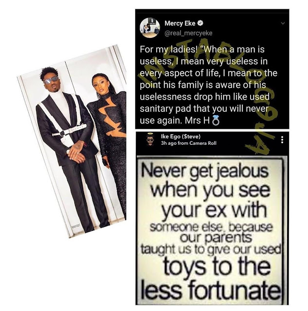 “When a man is useless, drop him like a used sanitary pad” – Mercy Eke shades Ike