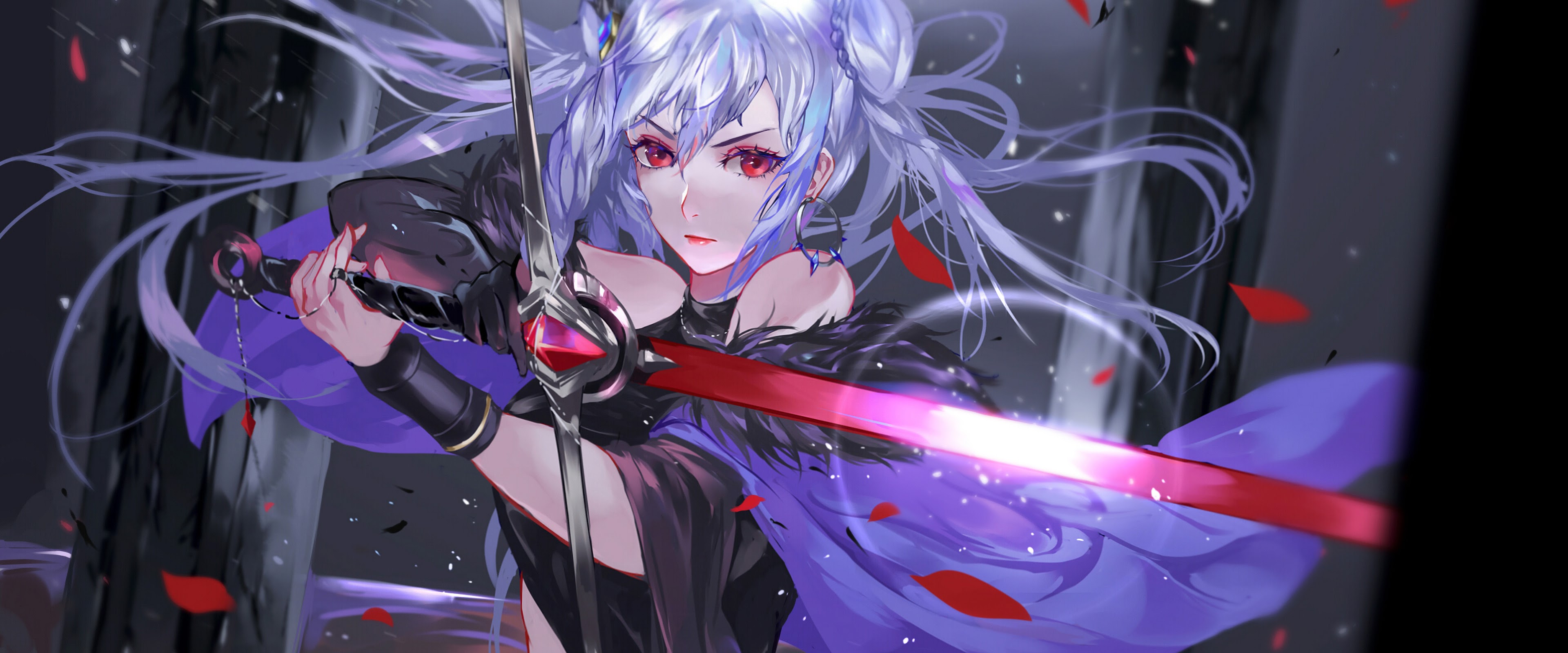 Anime, Girl, Warrior, Fantasy, Sword, 4K, 3840x2160, #11 ...