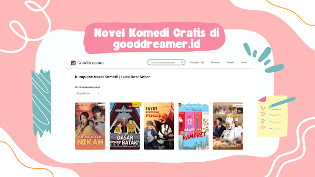 Novel Komedi Gratis di gooddreamer.id