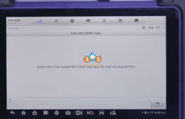 Read VAG MQB NEC35XX Locked IMMO by Autel IM608 14