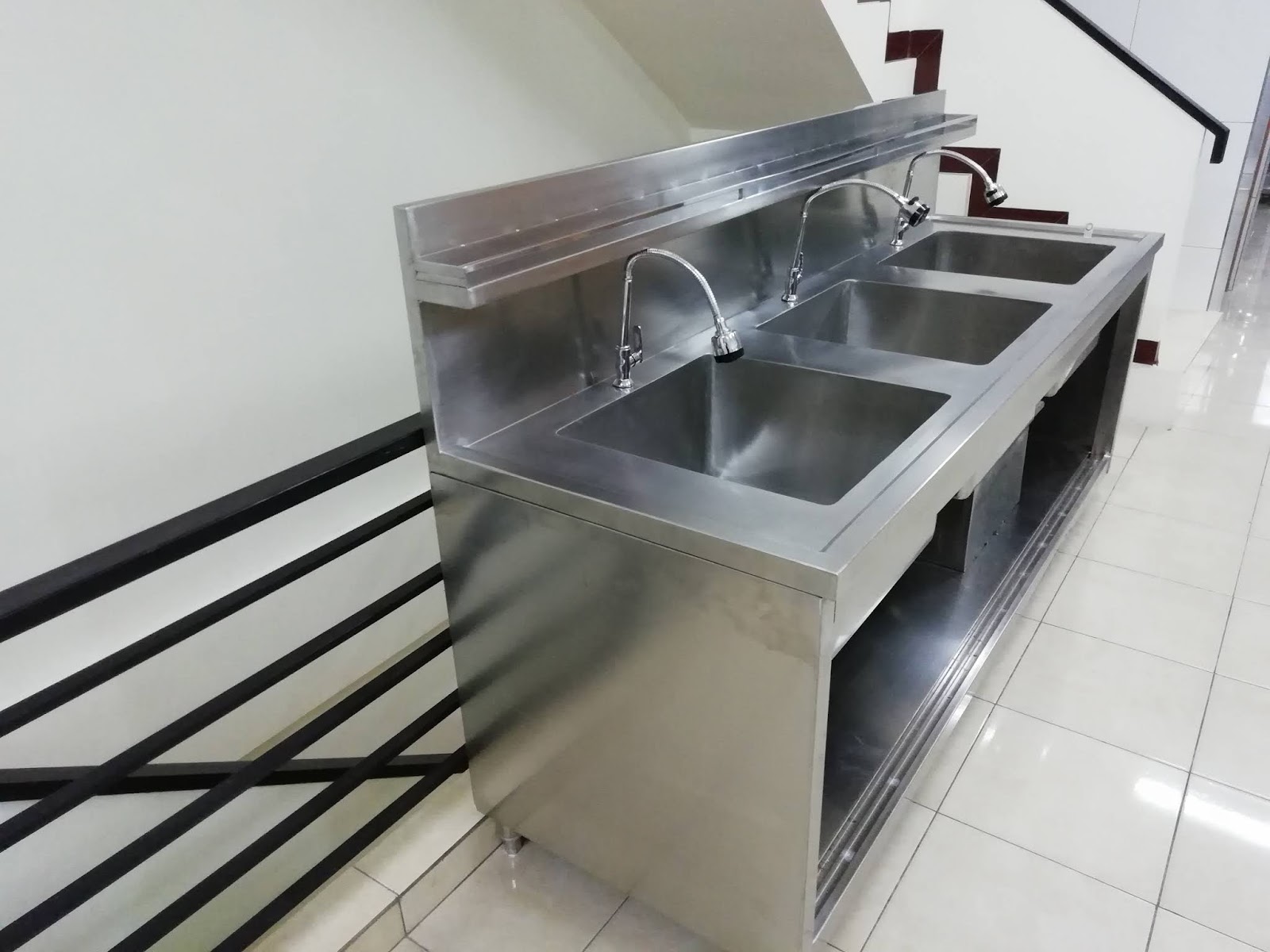 sink table bak cuci piring  stainless steel bowl sink 