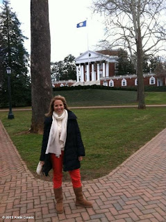 Katie Couric at the Rotunda for a University of Virginia speach