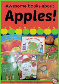 Awesome books about apples, from Paula's Preschool and Kindergarten