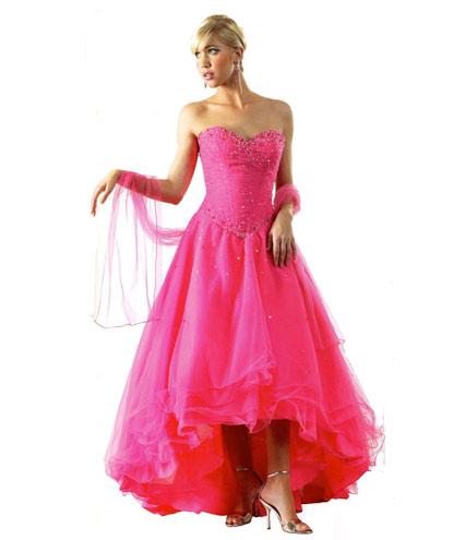 Pink Wedding Gown HiLo Skirt