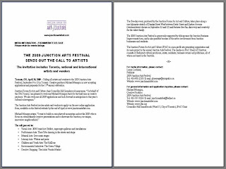 Call to Artists: Junction Arts Festival 2009: Innovations, Future Visions, Hopes and Dreams