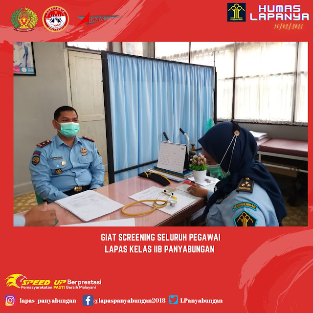 GIAT SCREENING VAKSINASI COVID -19 BAGI SELURUH PETUGAS