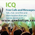 How to send Free Voice Calls and SMS in Android phone with ICQ
