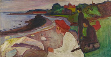 Edvard Munch  Jeunes gens sur la plage de la Frise Linde,1904.