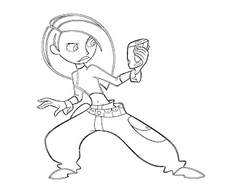 #11 Kim Possible Coloring Page