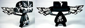 Custom Hand Painted 5 Inch Stealth Guardian Mad’ls by MAD Side and Back View