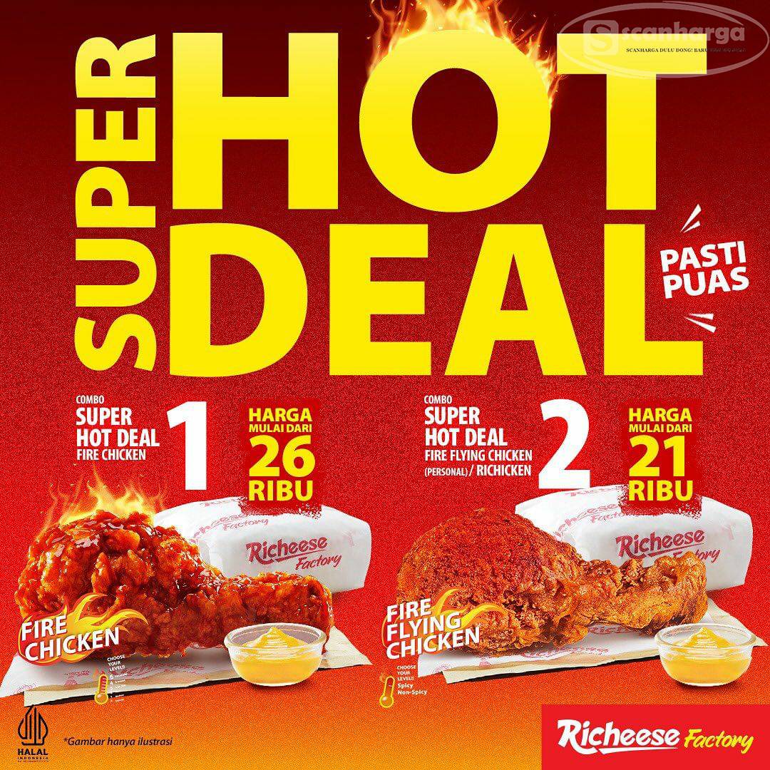 Promo RICHEESE FACTORY SUPER HOT DEAL – Harga mulai dari Rp.19.090*