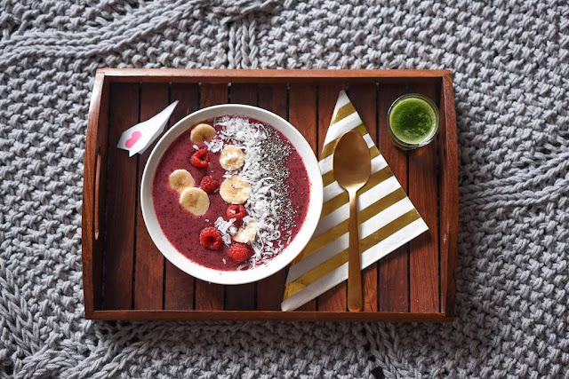  Smoothie bowl banane et framboise