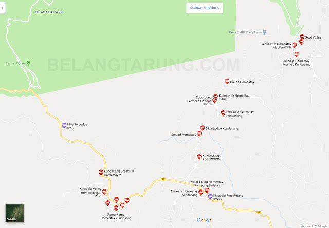 Homestay Sekitar Kundasang Sabah | Google Maps