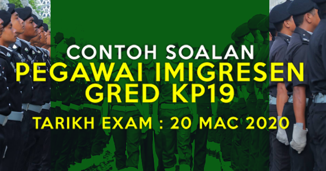 Contoh Soalan Peperiksaan Online Pegawai Imigresen Gred Kp19