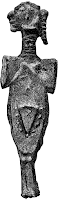 Female figure, lead, Troy.