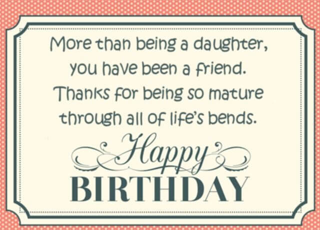 happy birthday greeting card for daughter with quotes