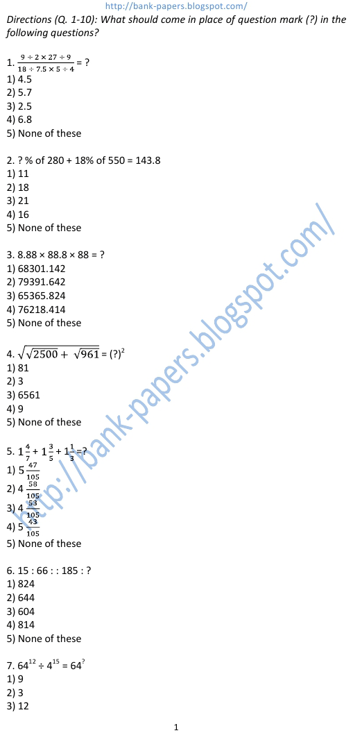 ibps exam questions