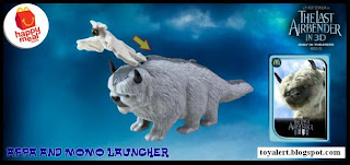 McDonalds Last Airbender Happy Meal Toys -  Appa and Momo Launcher